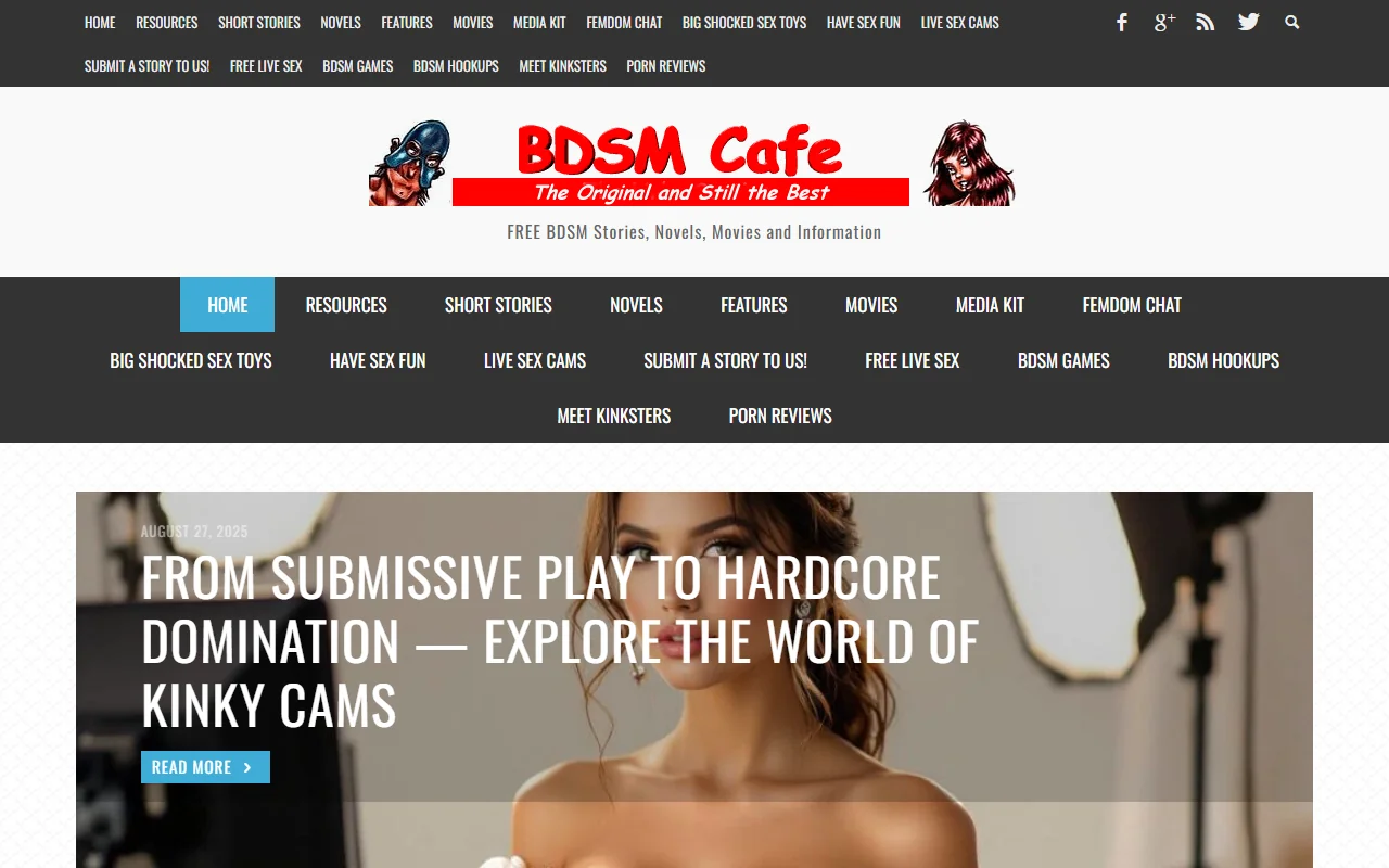 Screenshot of Bdsmcafe