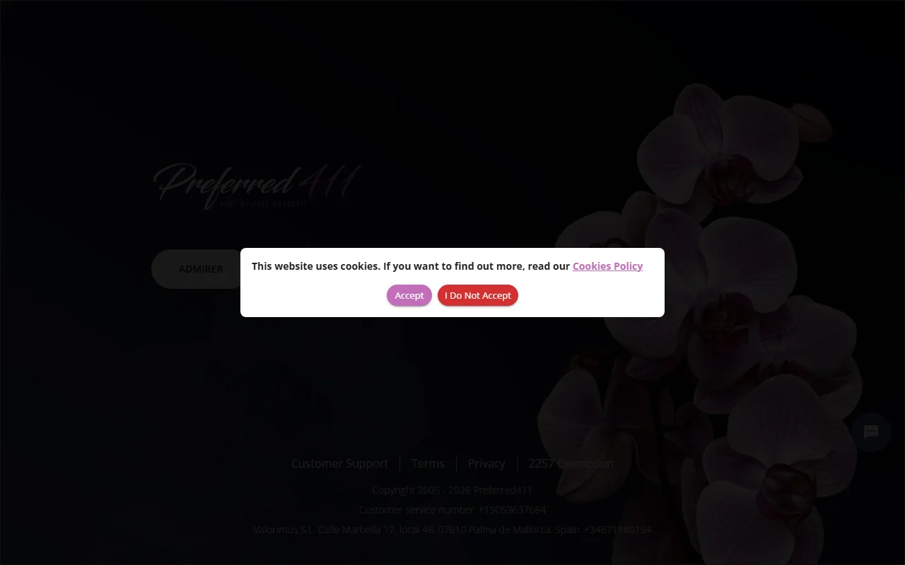 Screenshot: Preferred411 Screenshot of Preferred411